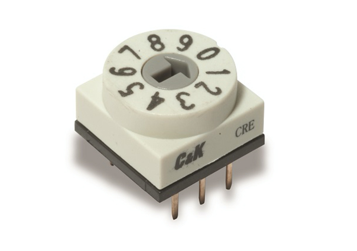 foto noticia Interruptores giratorios codificados DIP de 10 mm.
